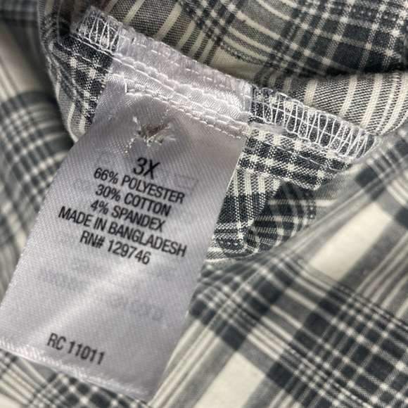 Ridgecut Tough wear 3X Women's Short Sleeve Plaid Shirt, Bundle of two - Picture 12 of 15